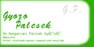 gyozo palcsek business card